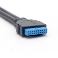 Dual-USB3.0 Panel Mount to 20PIN extension internal Cable